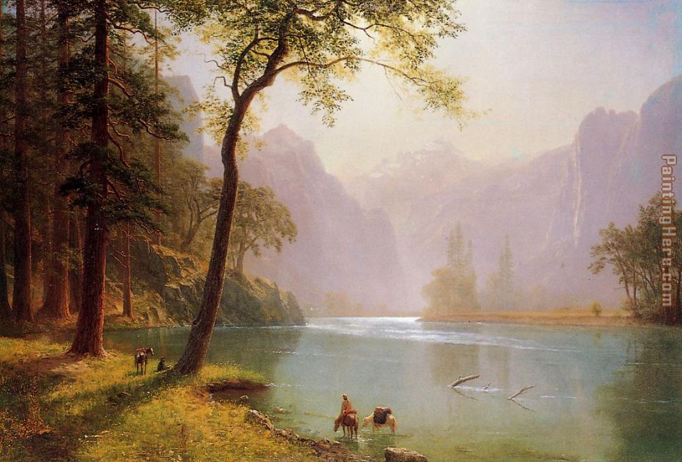 Kerns River Valley California painting - Albert Bierstadt Kerns River Valley California art painting
